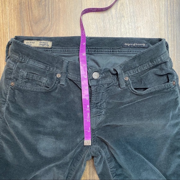 Citizens of Humanity Ava Low rise gray velvet Sz29 - Picture 4 of 6